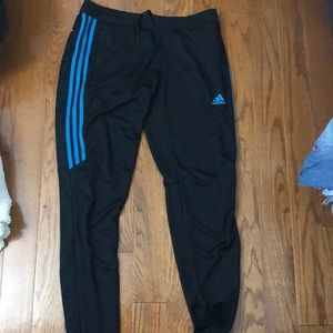Blue adidas soccer pants